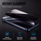 Privacy Screen Protector, Tempered Glass, Auto Dust Removal, Anti-Spy